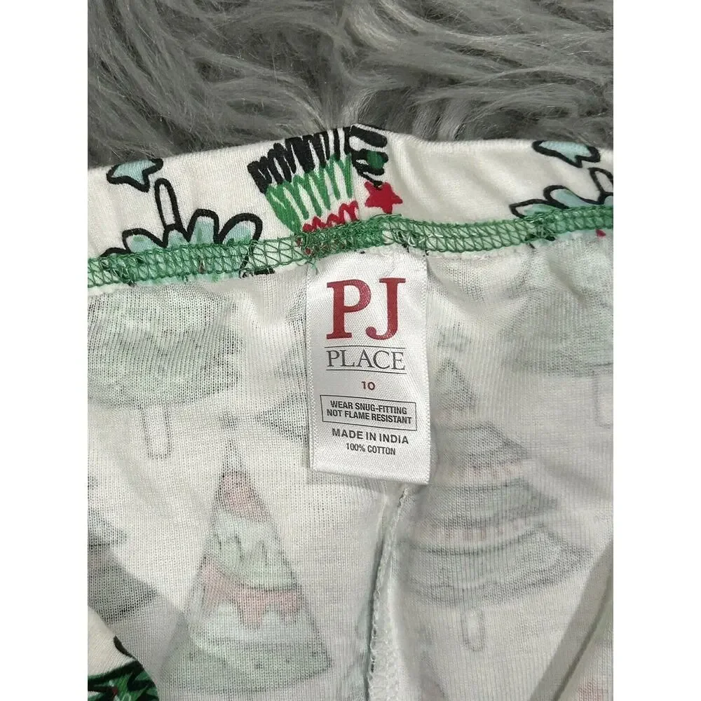 The Children's Place Size 10 Christmas Tree‎ Snug Fit Cotton Pajama Bottoms NWOT